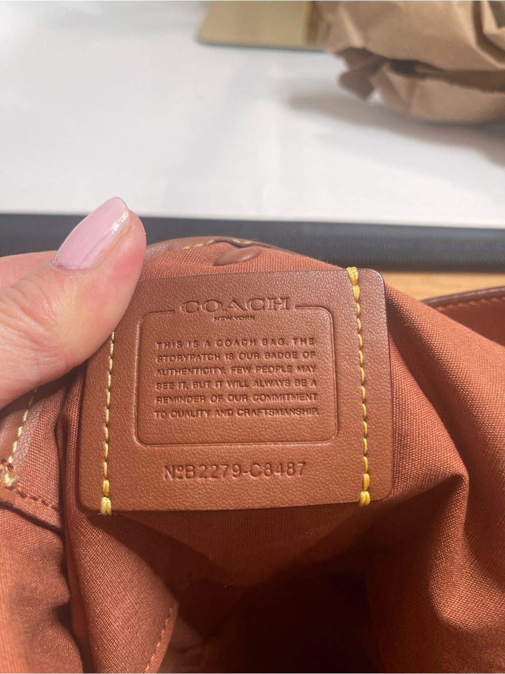 Coach Brown Signature Chaise Crossbody - Picture 6 of 7